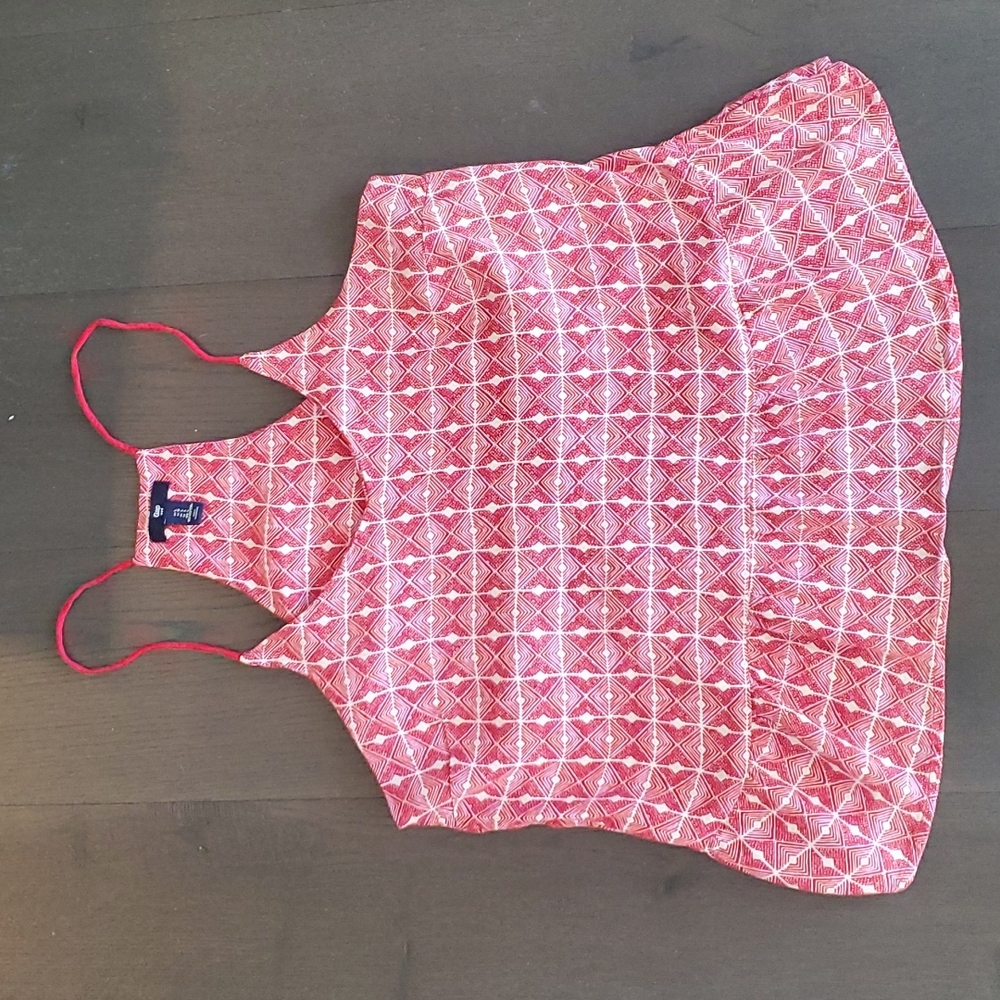 Gap Pink and Red Tank Women's  Top Size Large Shirt